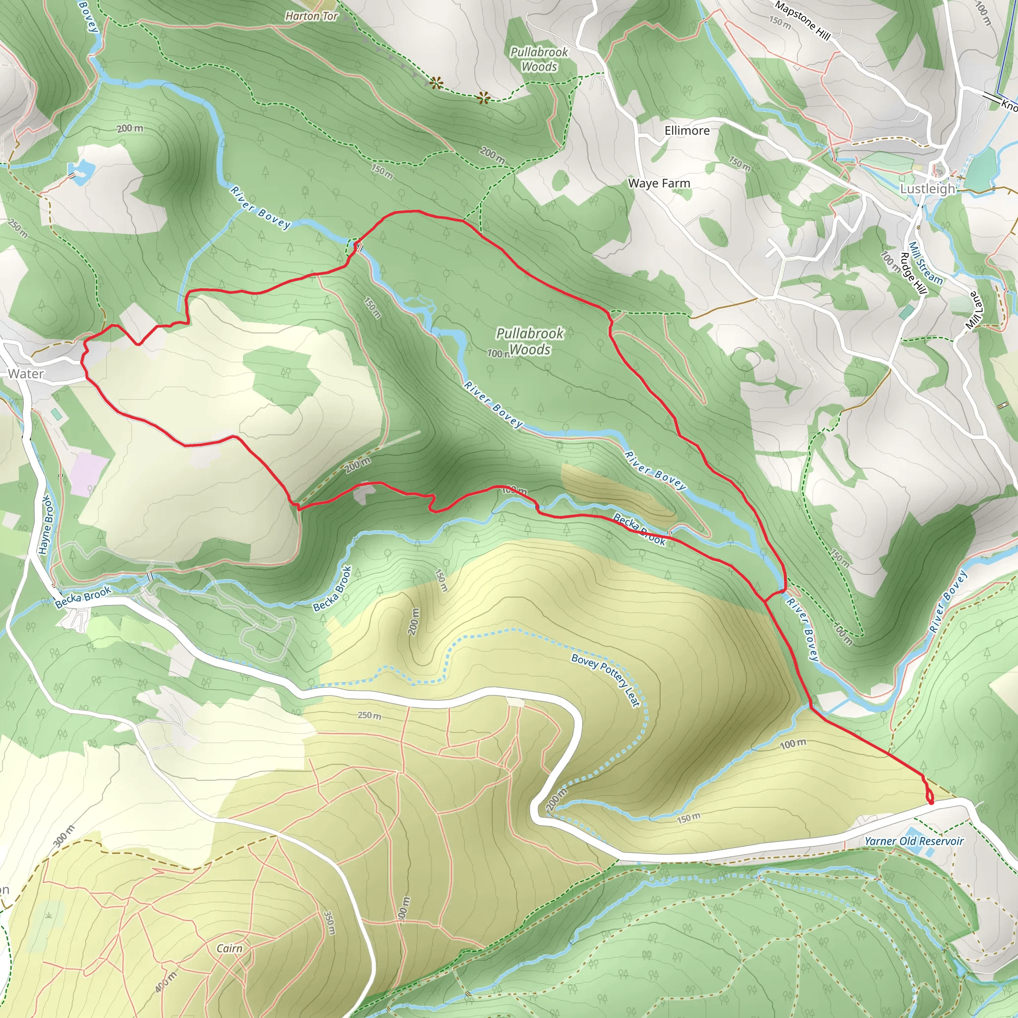 Pullabrook Woods Loop mobile static map
