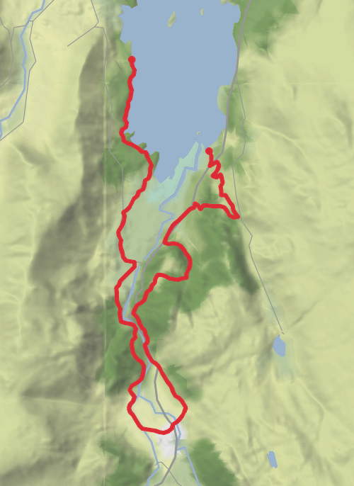 Hike on Hike from Borrowdale mobile static map