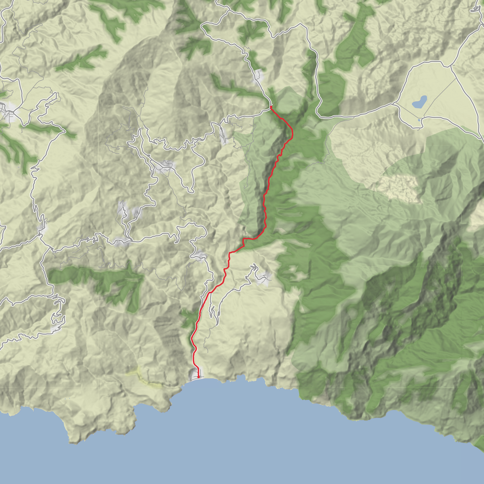 Agia Irini Gorge Walk mobile static map