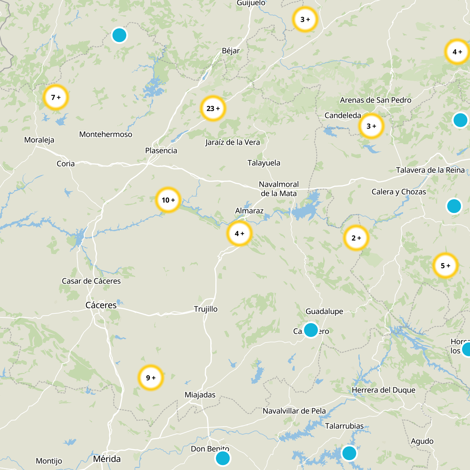Casas De Miravete Static Map