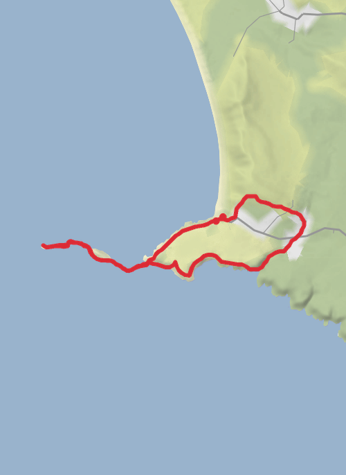 Hike from Rhossili mobile static map