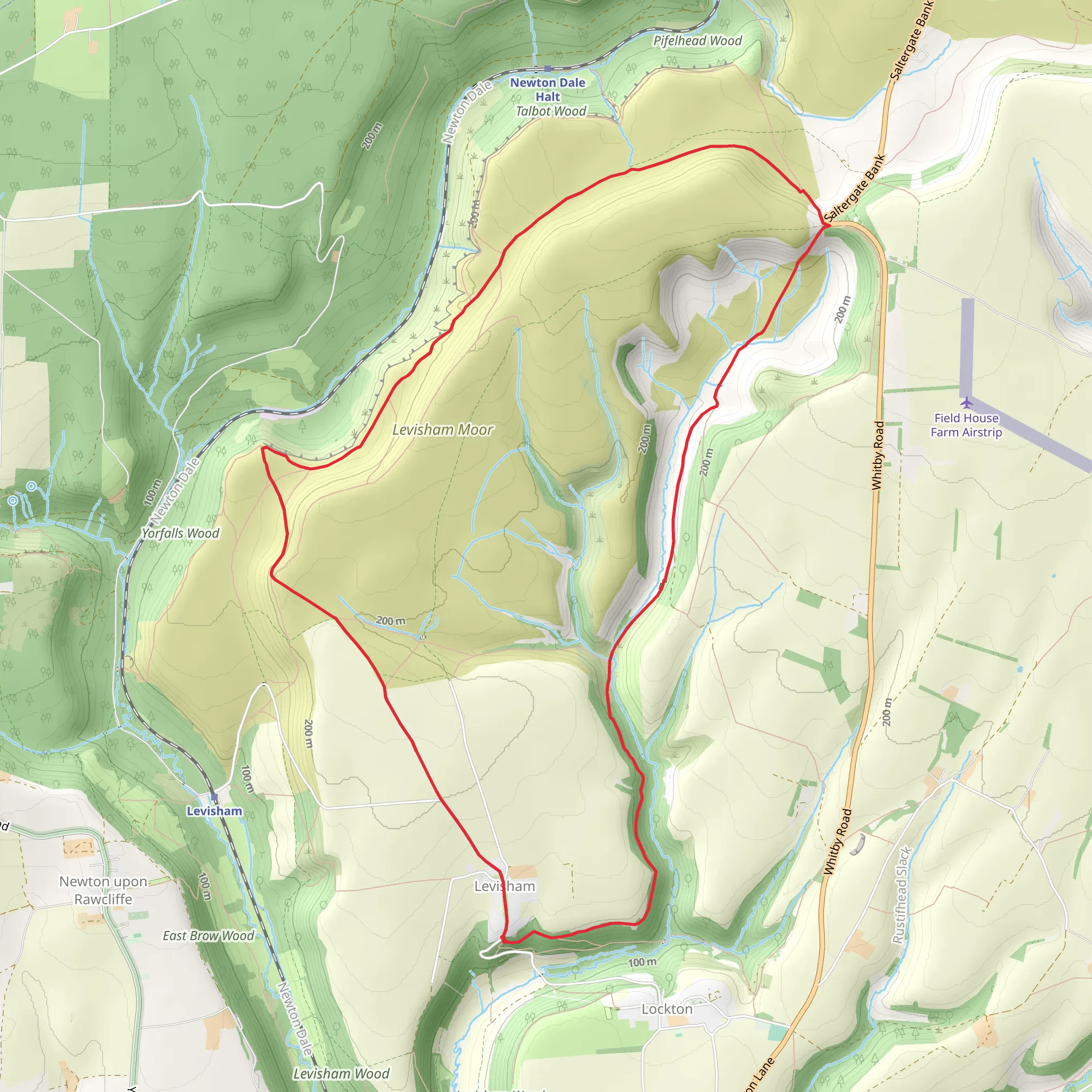 Levisham - Skelton Tower and Hole of Horcum mobile static map