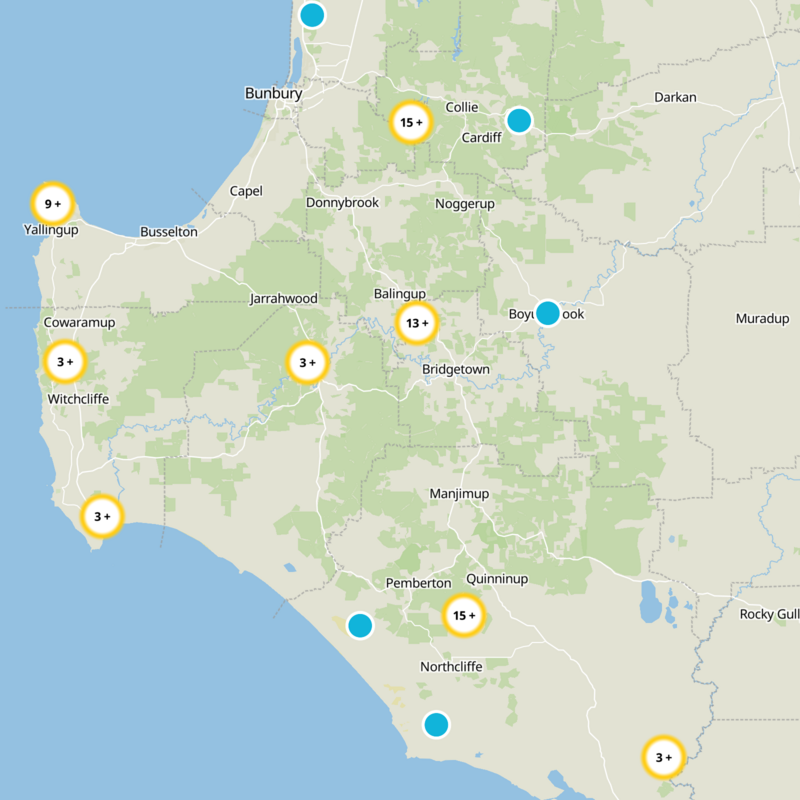 Shire Of Bridgetown-Greenbushes Static Map