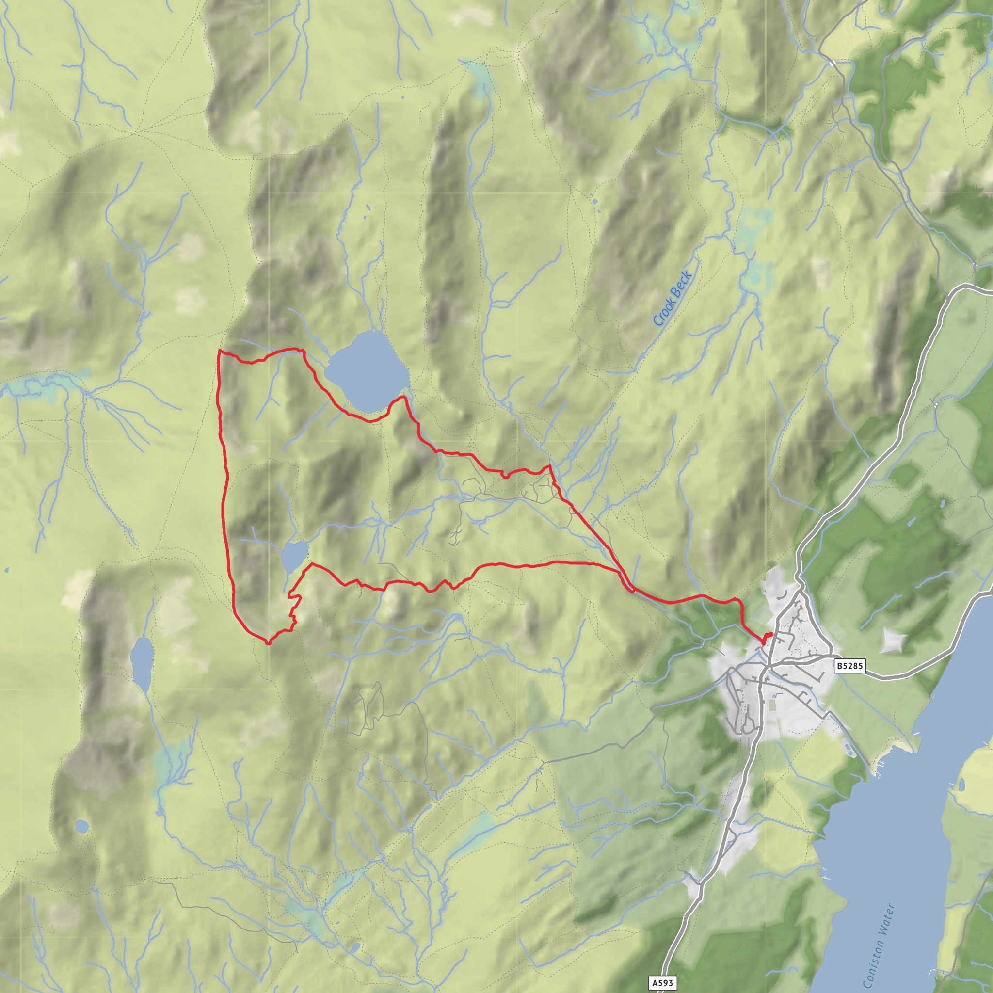 Brim Fell Rake and Levers Water Loop mobile static map