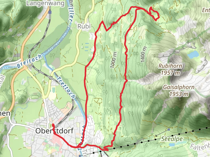 Faltenbach via Winterwanderung zur Gaisalpe