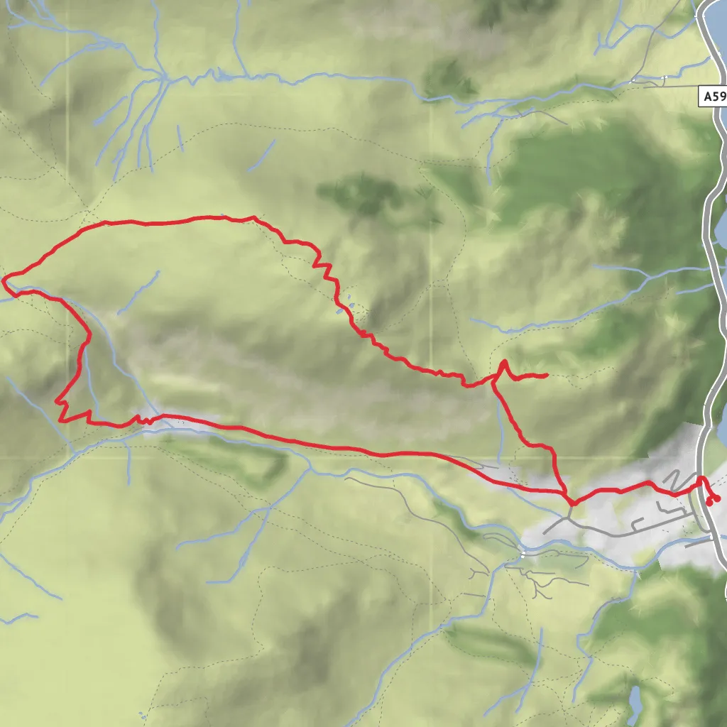 Glenridding Dodd and Sheffield Pike mobile static map