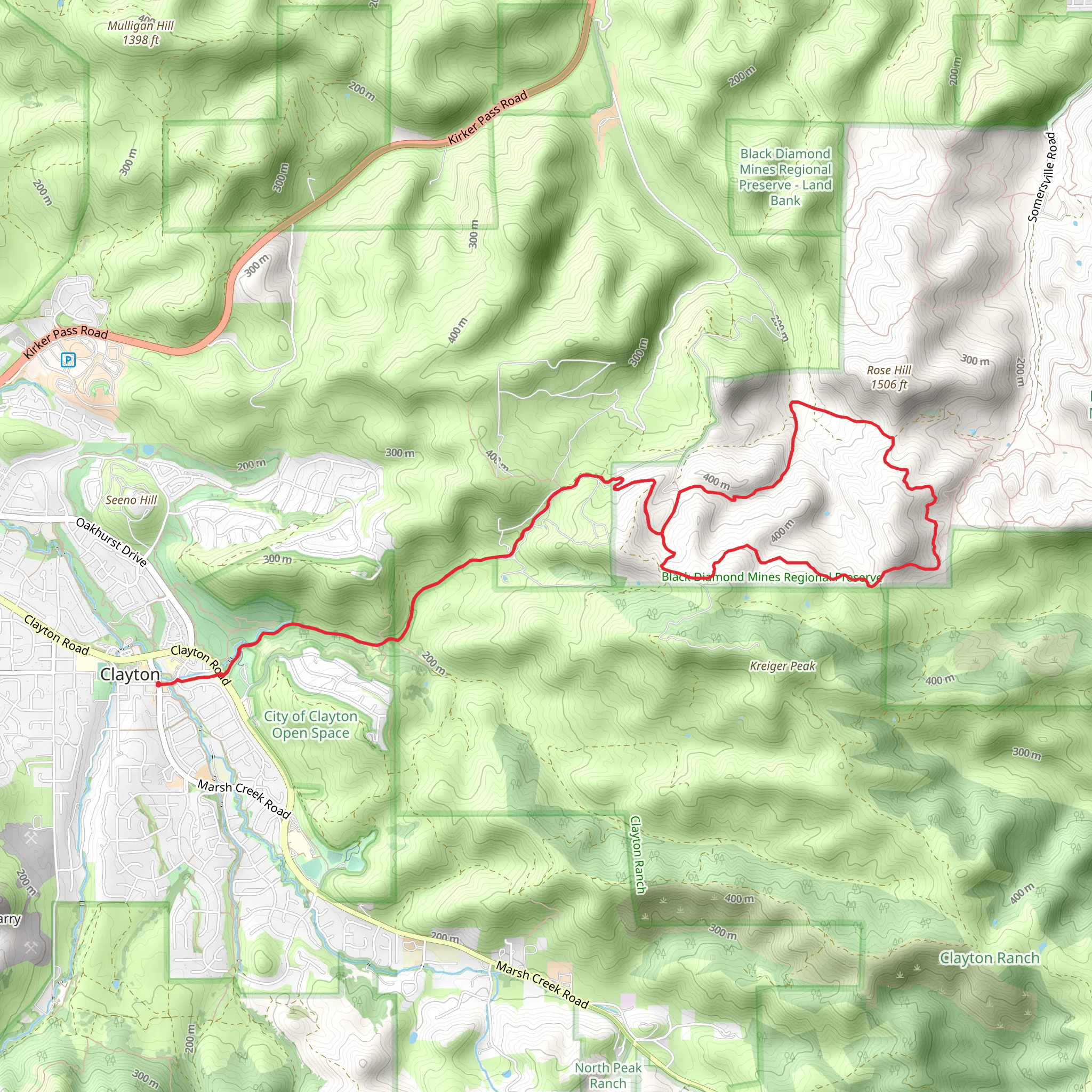 ADT and Coal Canyon Loop Trail mobile static map