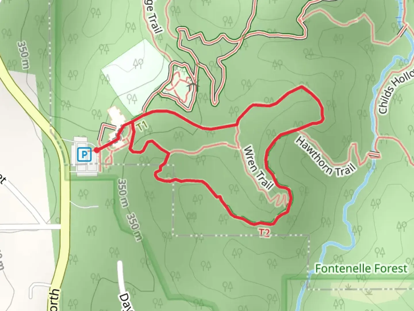 An image depicting the trail Hackberry Loop Trail and its surrounding area.