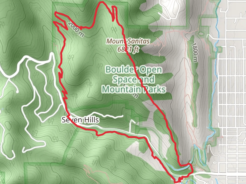 Sunshine Canyon - Lion's Lair - Mount Sanitas Loop Trail