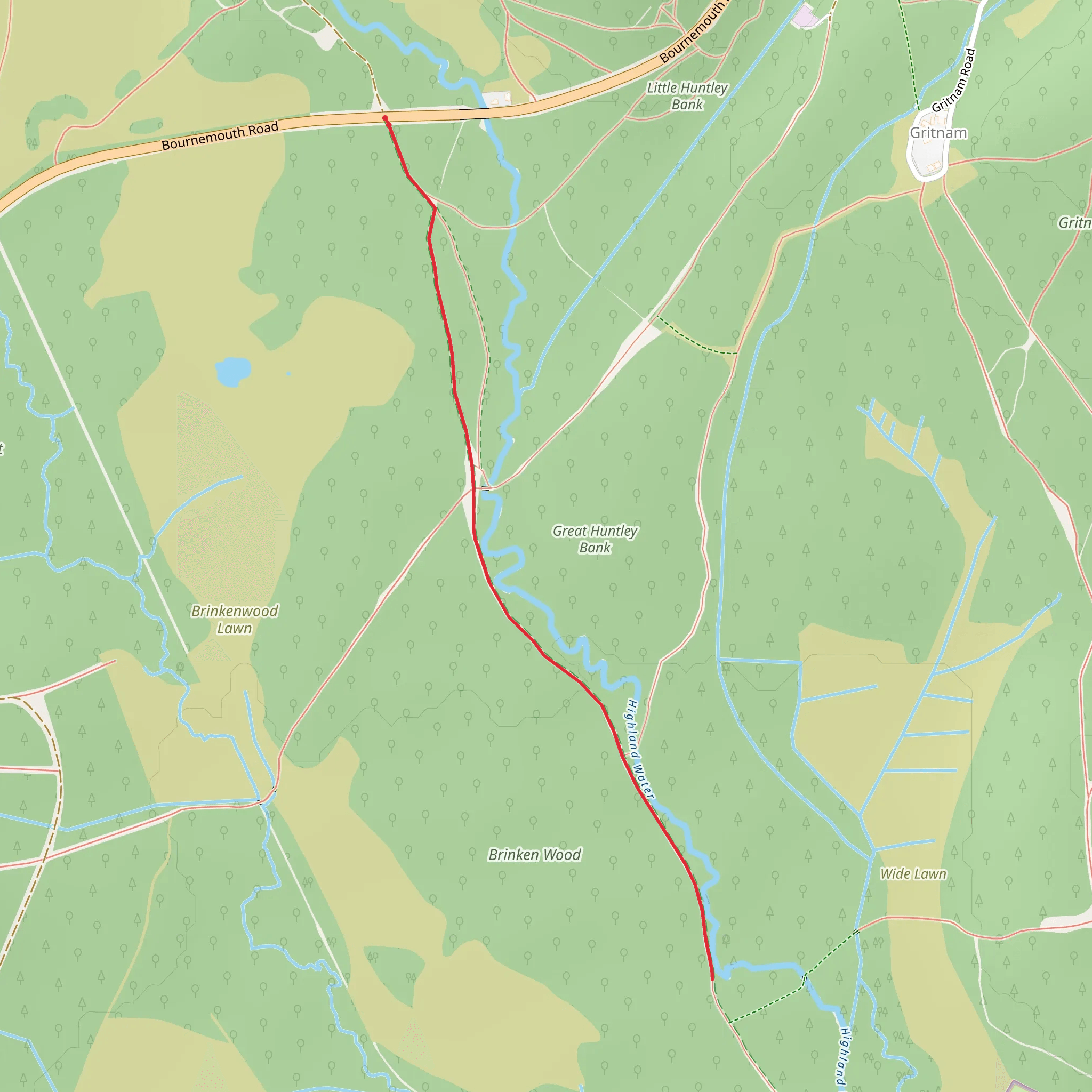 Brinken Wood Walk mobile static map