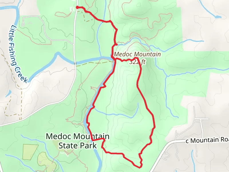 Medoc Mountain - Summit Loop Trail