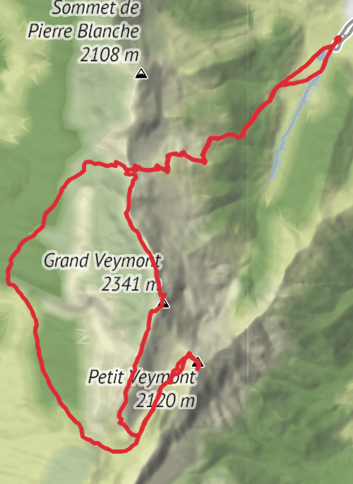 Grandi et Petiti Veymont mobile static map