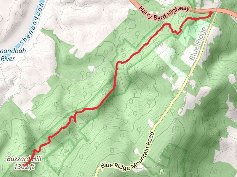 Buzzard Hill via Appalachian Trail from Snickers Gap
