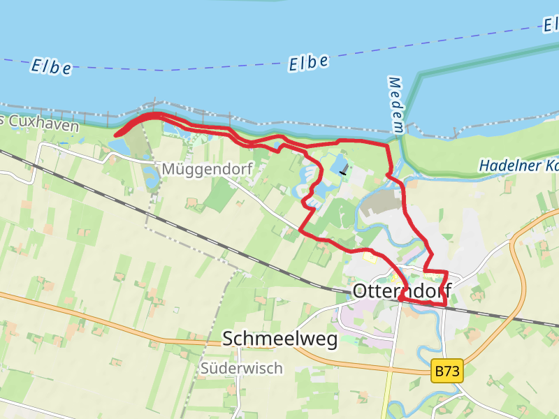 Otterndorf to Hahn Blinksee Loop mobile static map