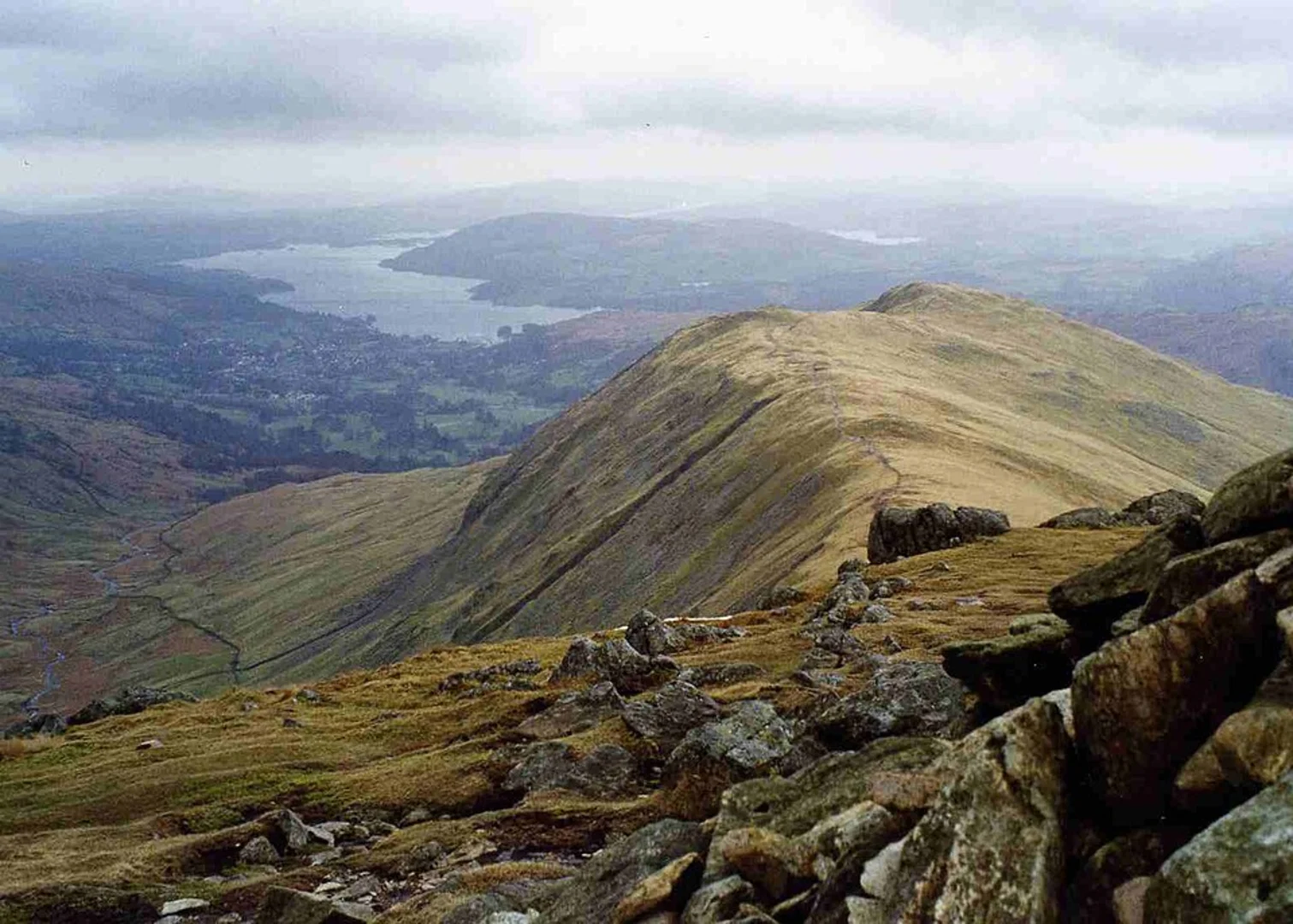 An image depicting the trail Heron Pike, Stone Arthur and Alcock Tarn Loop - Rydal and its surrounding area.