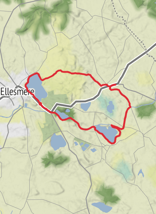 Hike from Ellesmere mobile static map