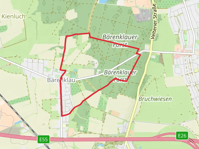 Bärenklau Loop via Wirus Forst