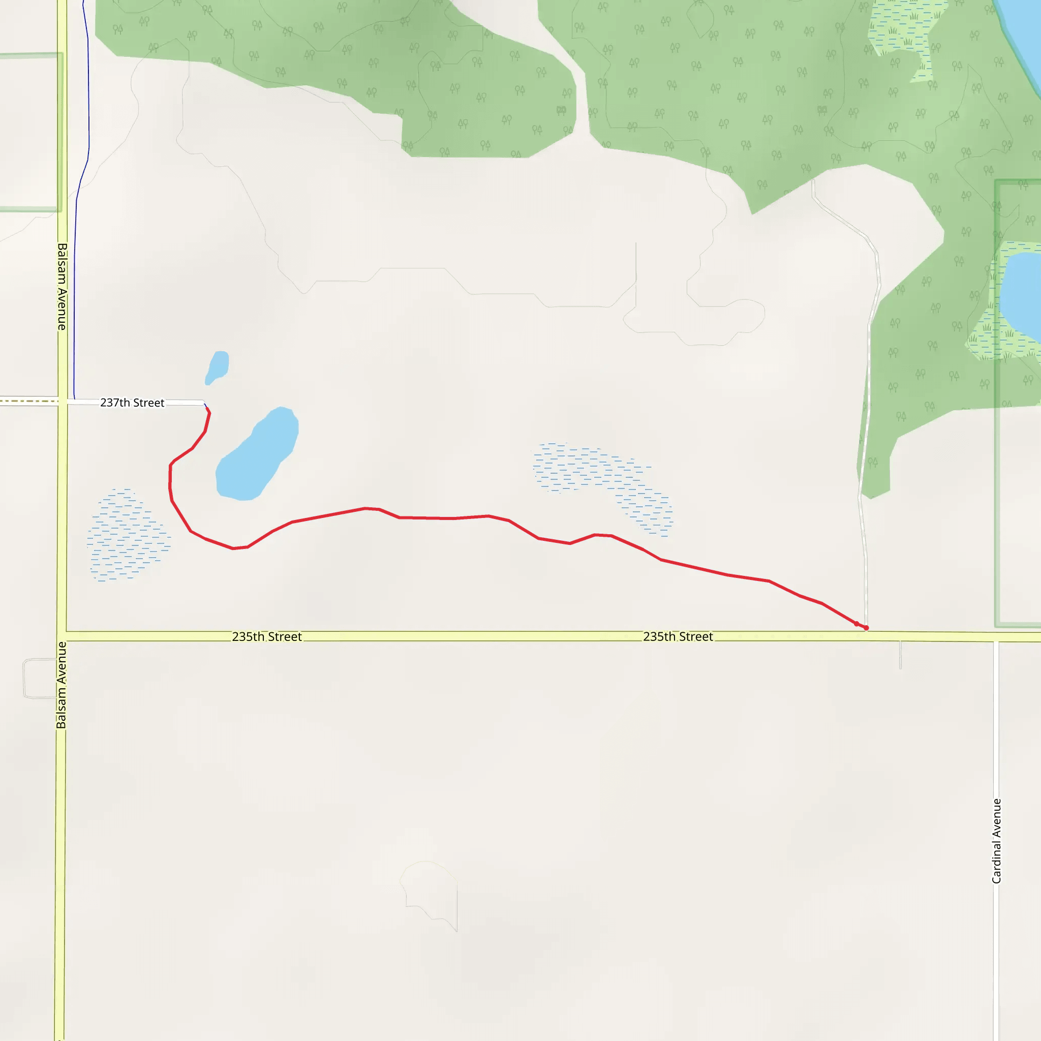 Clear Lake Trail mobile static map