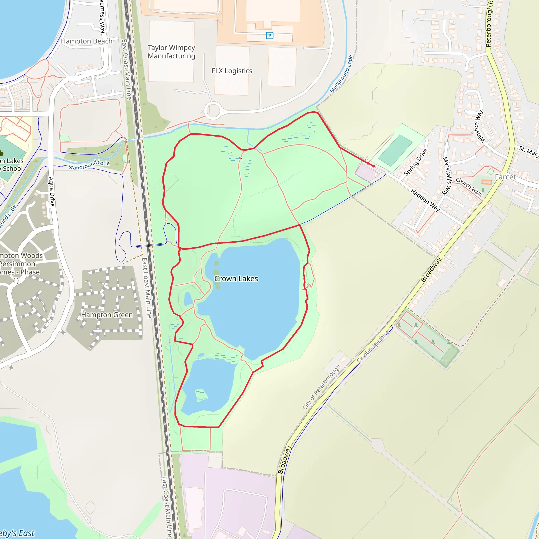 Crown Lakes Loop mobile static map