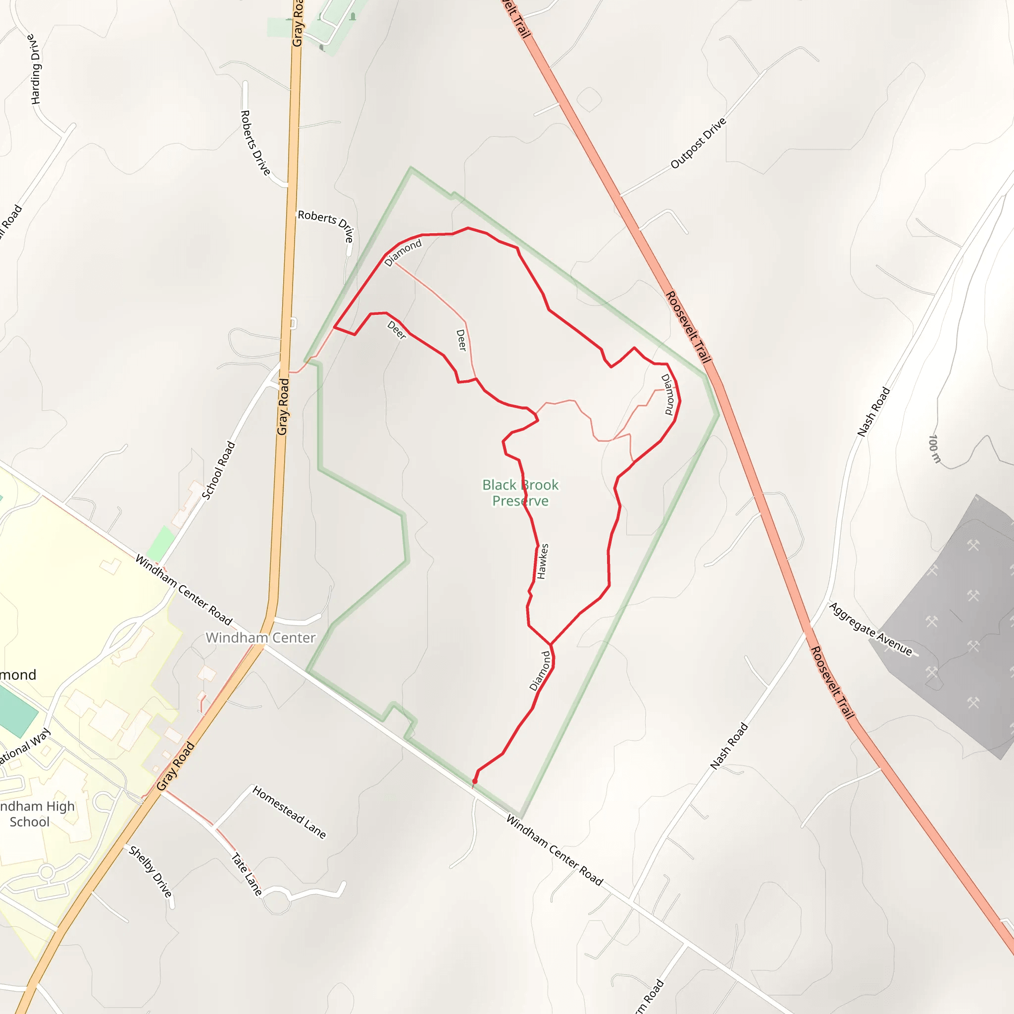 Hawkes - Diamond Loop mobile static map
