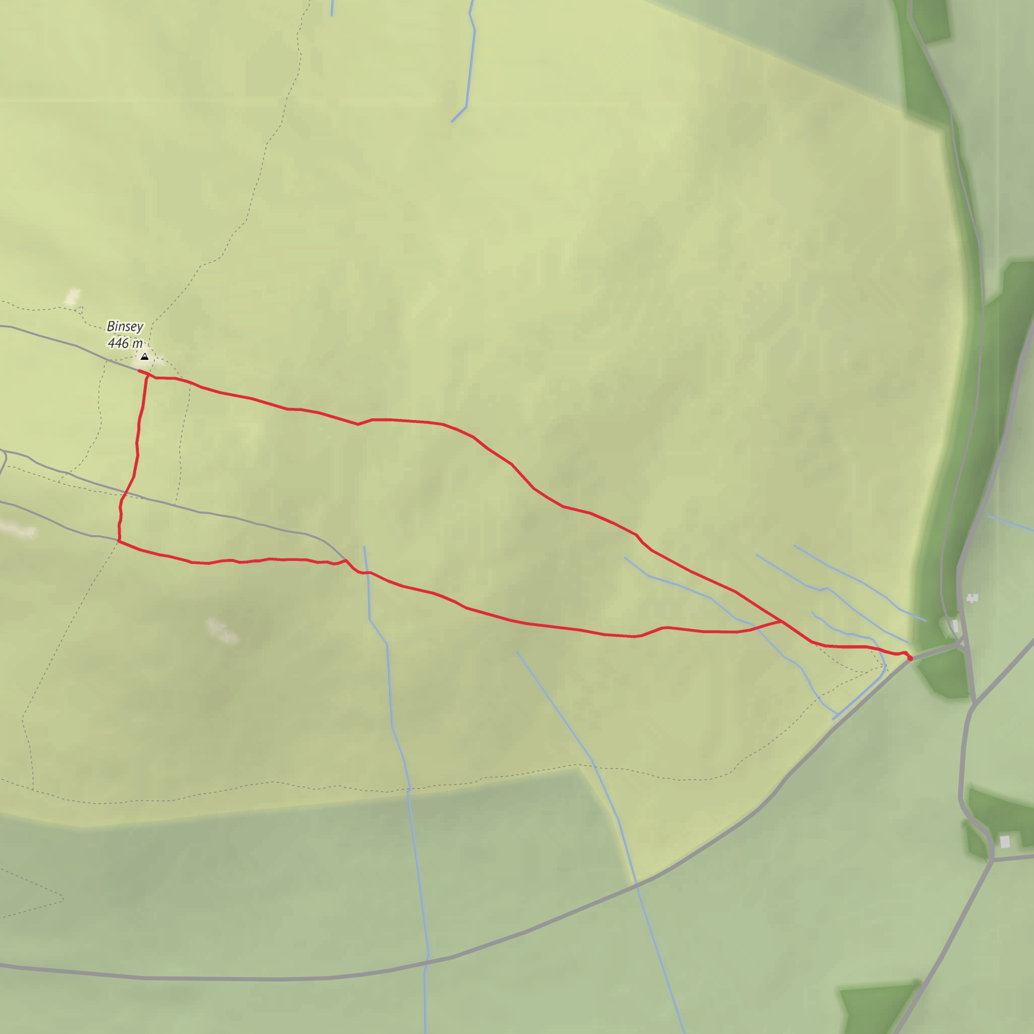 Binsey mobile static map