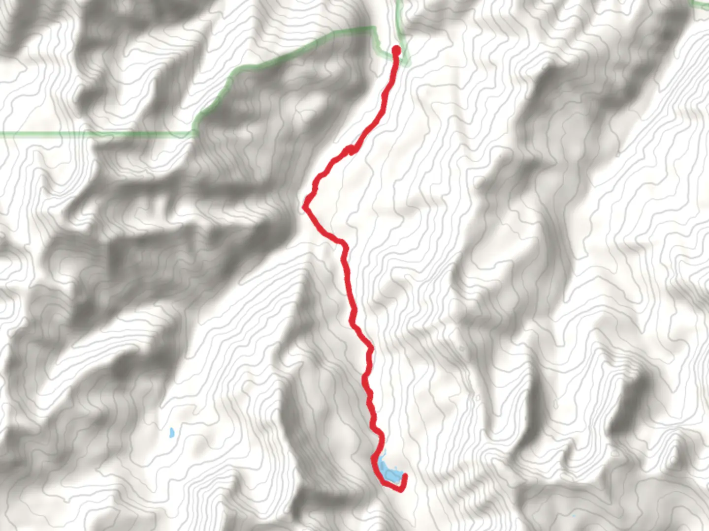 An image depicting the trail Thompson Creek and Thompson Lake Trail and its surrounding area.