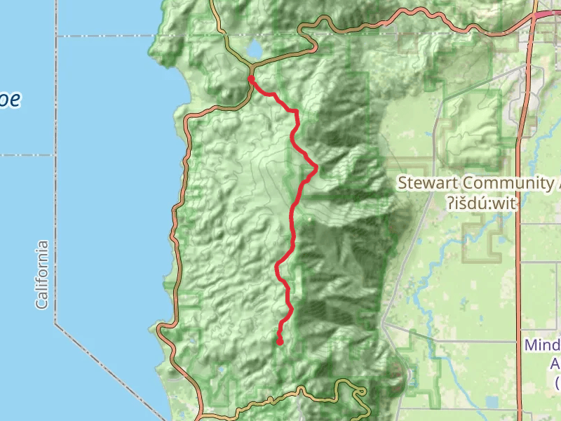 Genoa Peak Road