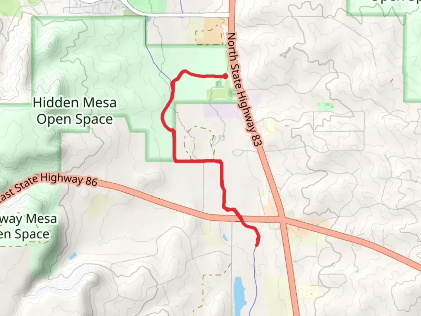 An image depicting the trail Cherry Creek and Willow Creek Trail and its surrounding area.