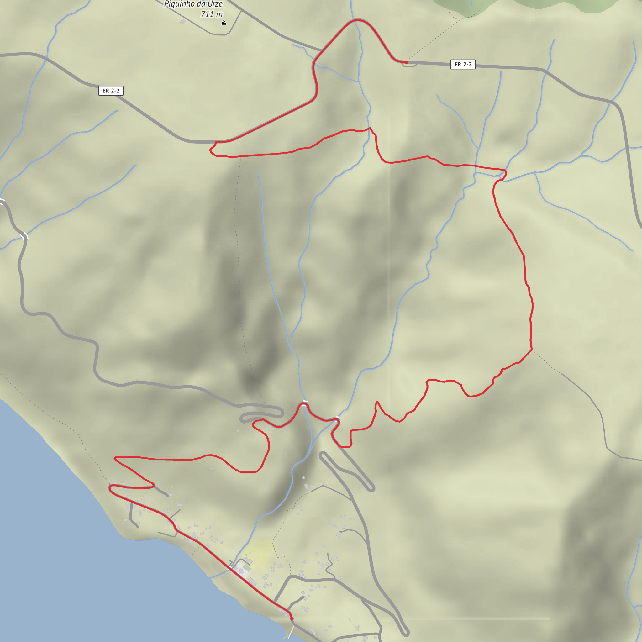 Serra do Topo to Fajã dos Vimes mobile static map