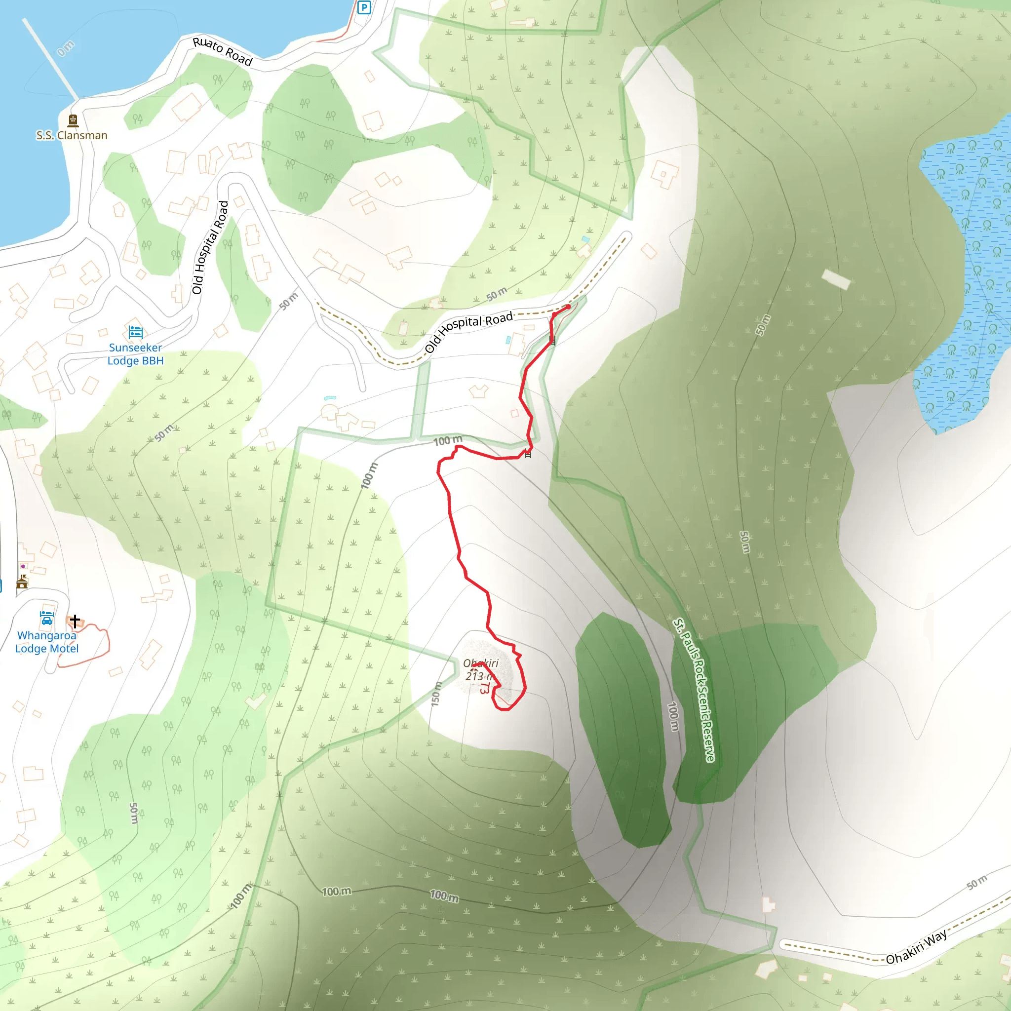 St Pauls Rock Trail mobile static map