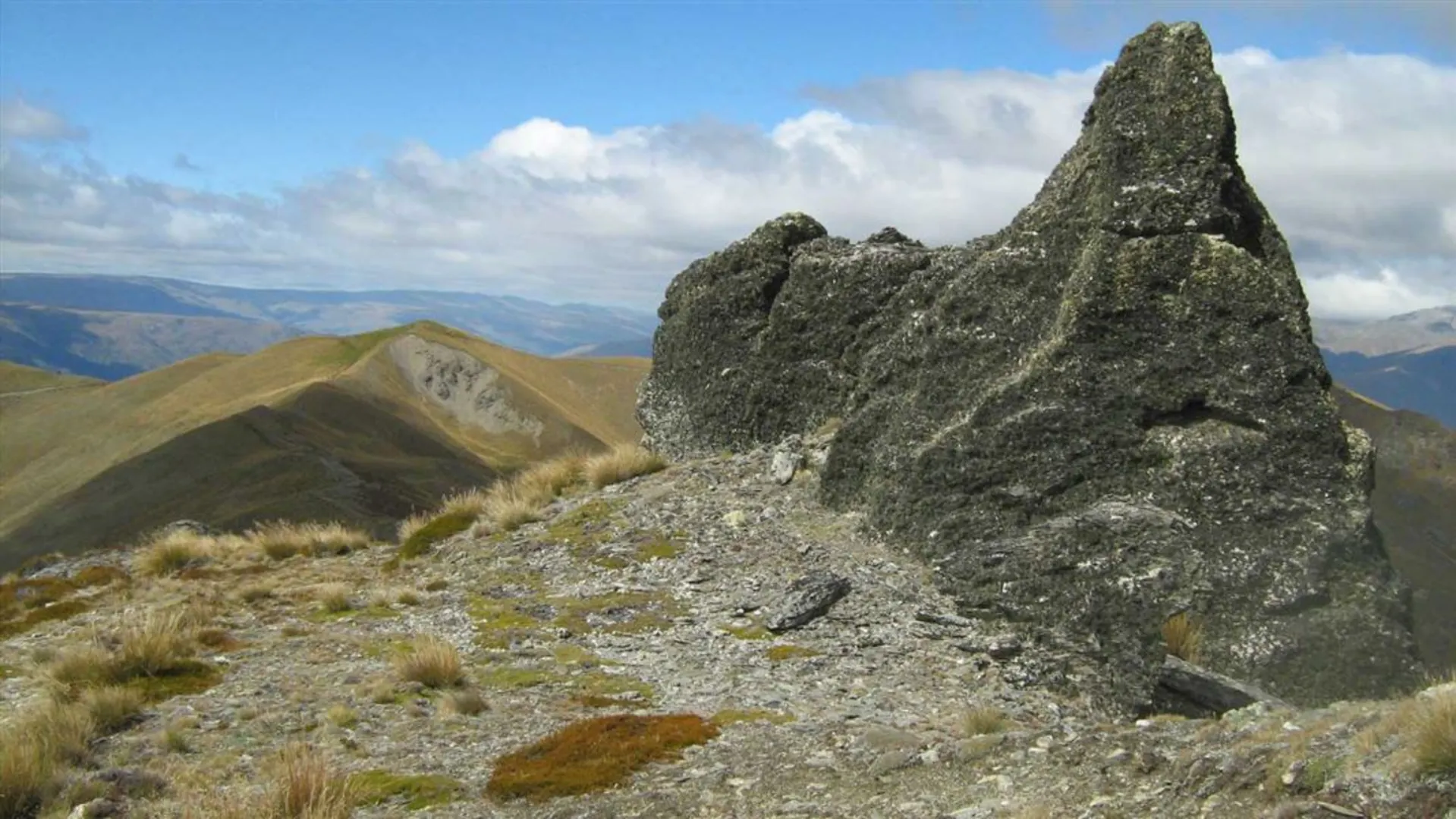 An image depicting the trail Rock Peak Track and its surrounding area.