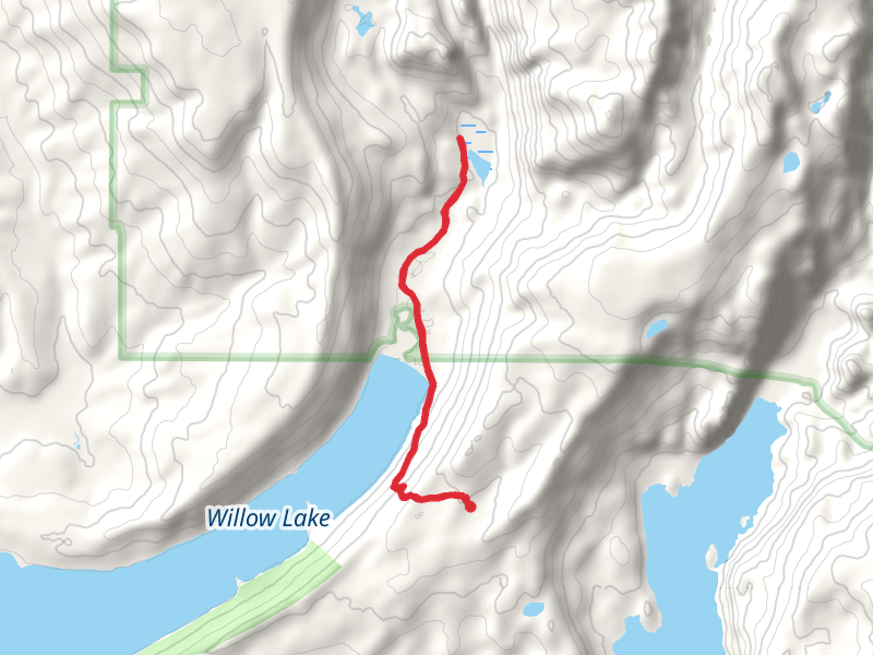 Snake Lake via WIllow Lake
