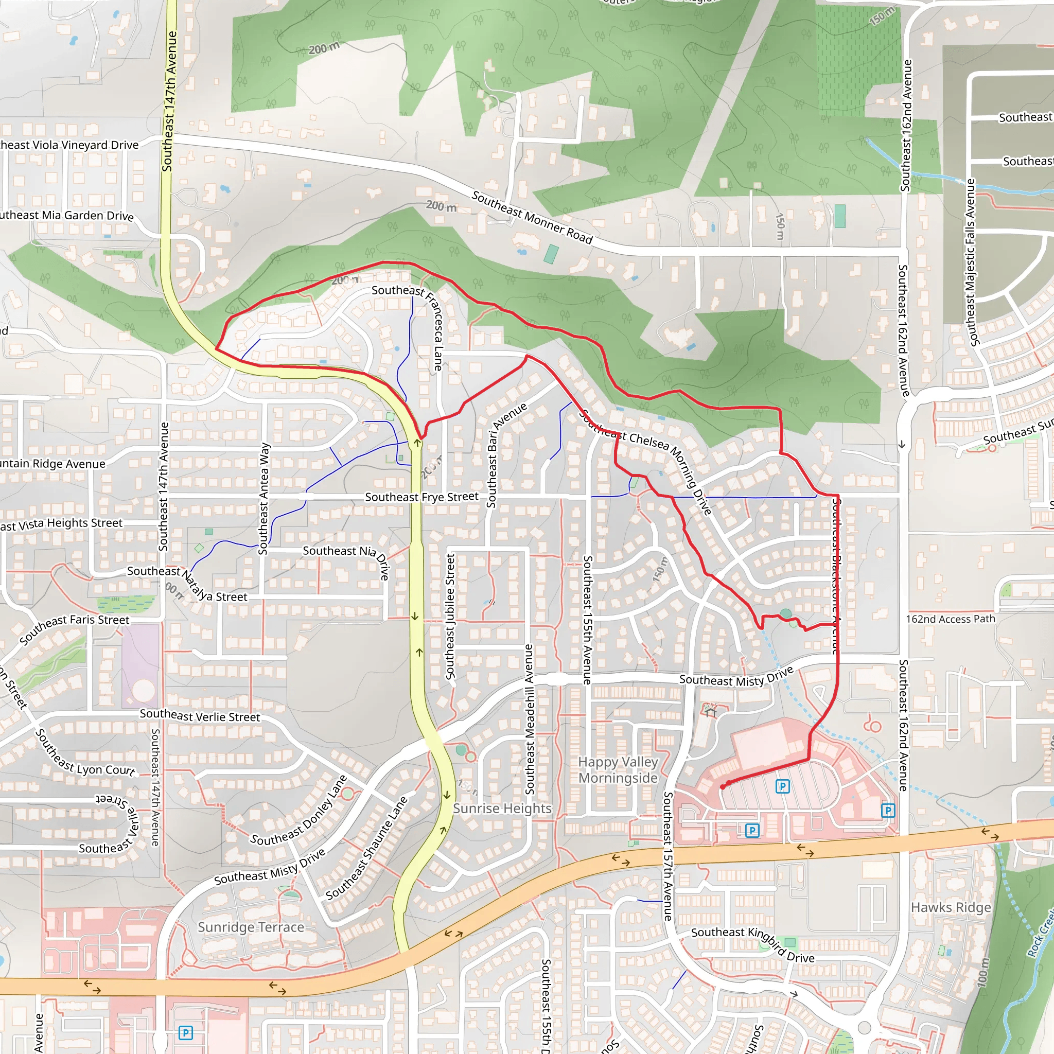 East Buttes Power Line Corrodor Loop Trail mobile static map