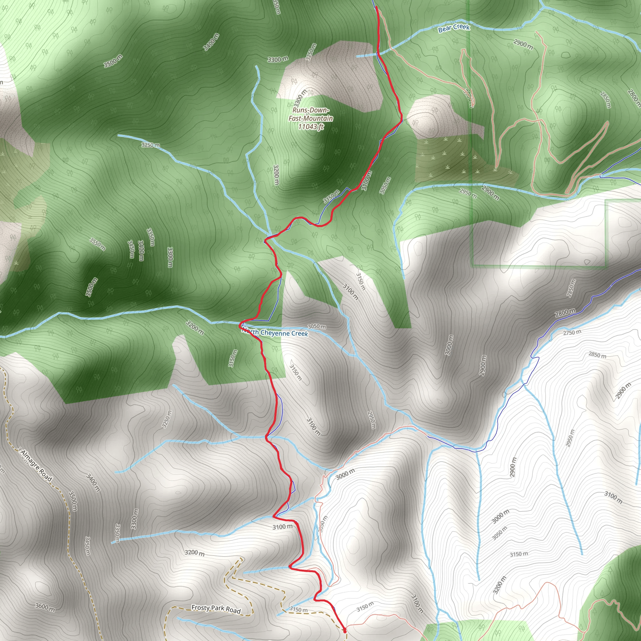 Foresters Trail mobile static map