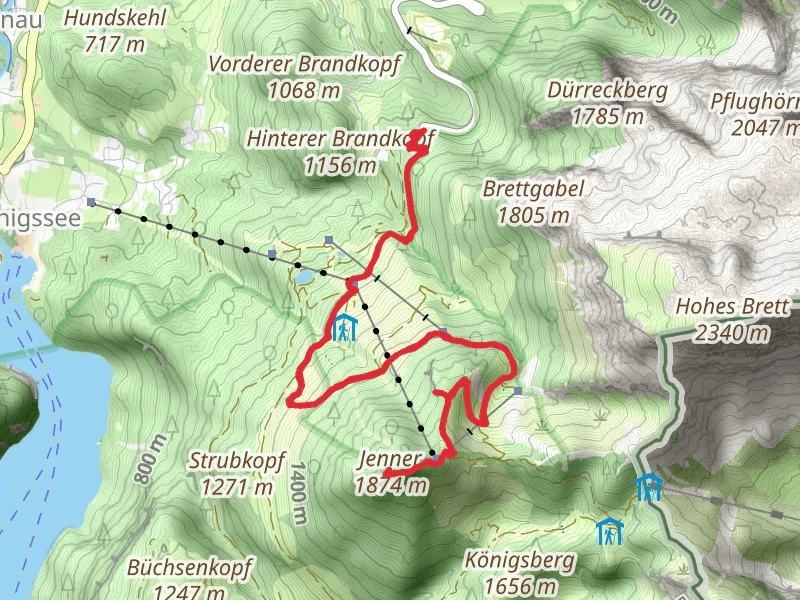 Halbzeit, Wasserfallalm, Vogelstein and Jenner Walk