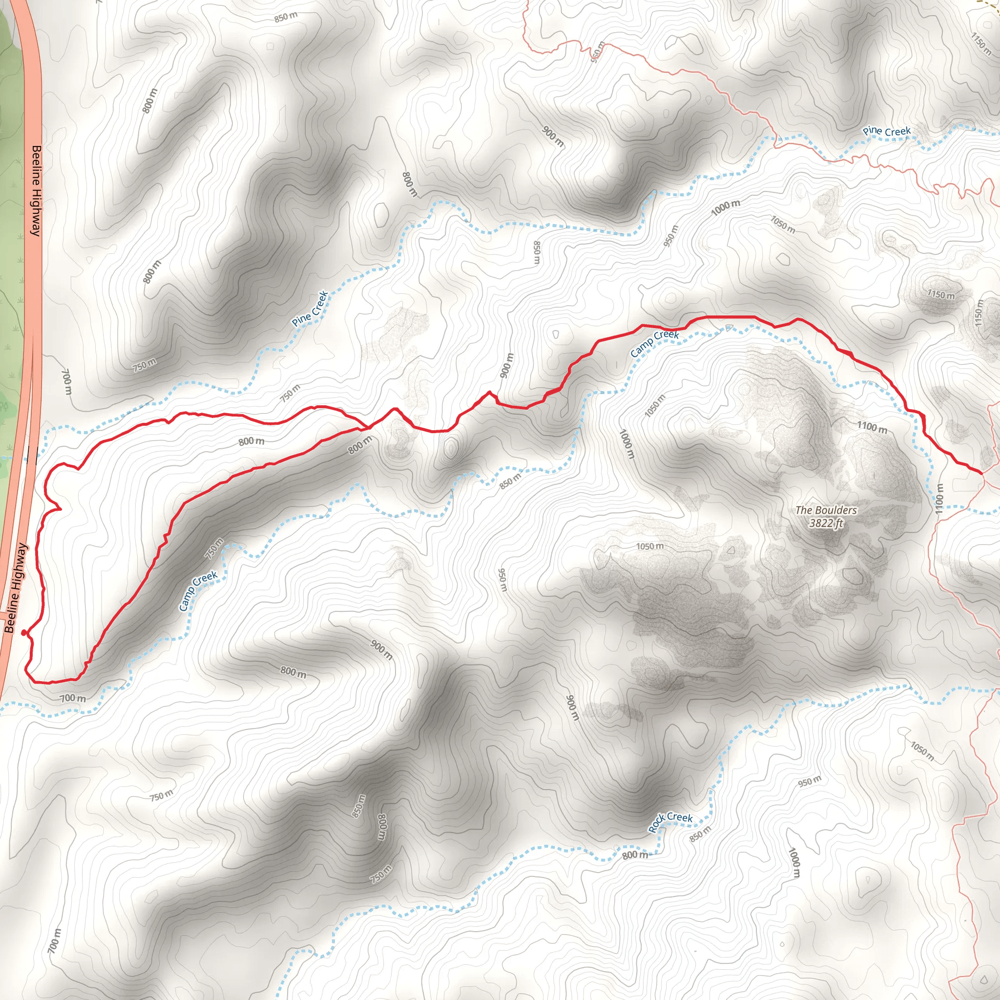 Ballantine Trail Loop mobile static map