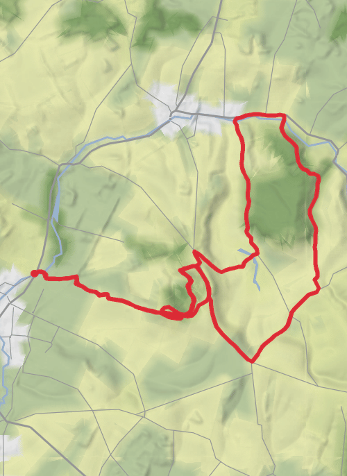 Exton-Old Winch Hill-West Meon loop mobile static map