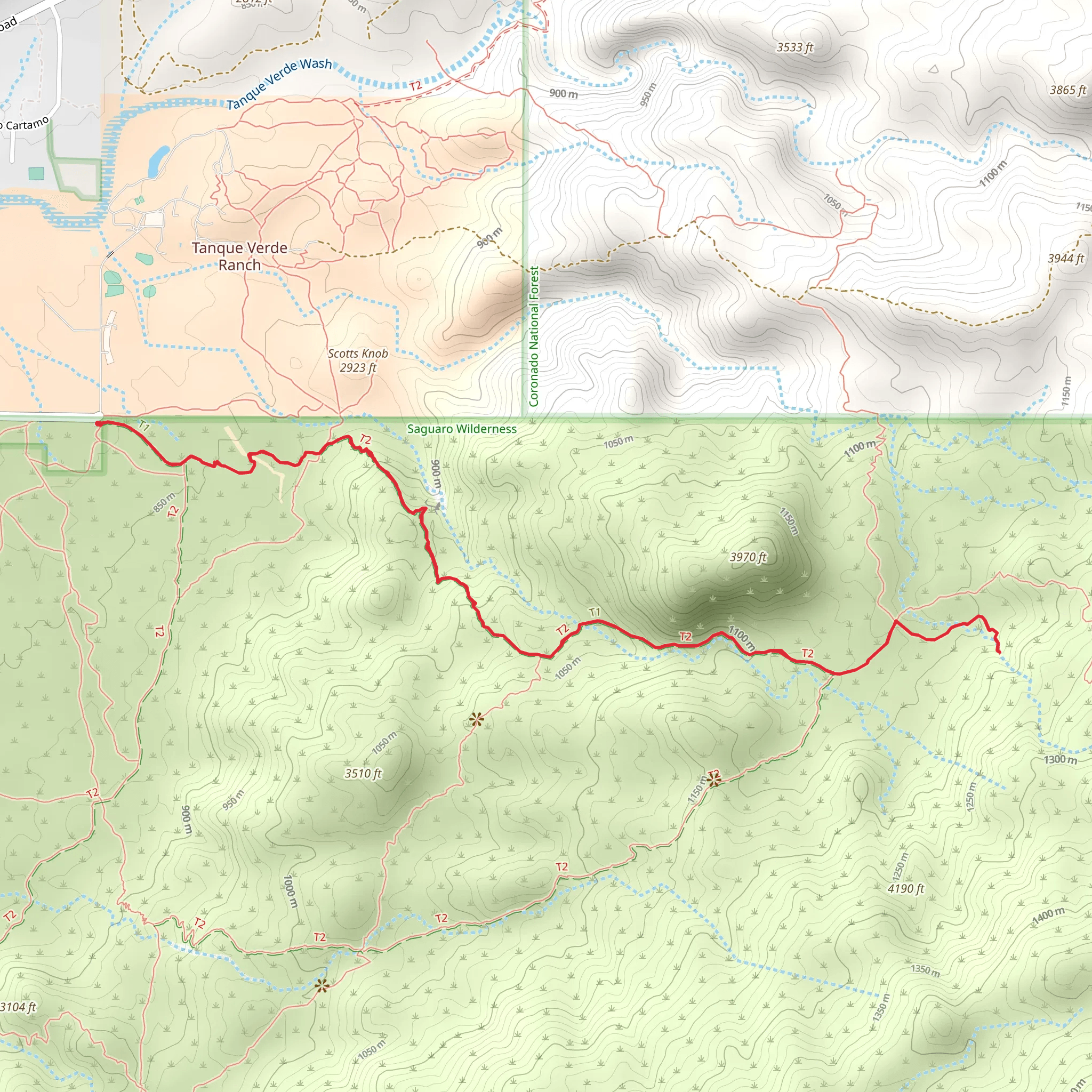 Bridal Wreath Falls Trail mobile static map