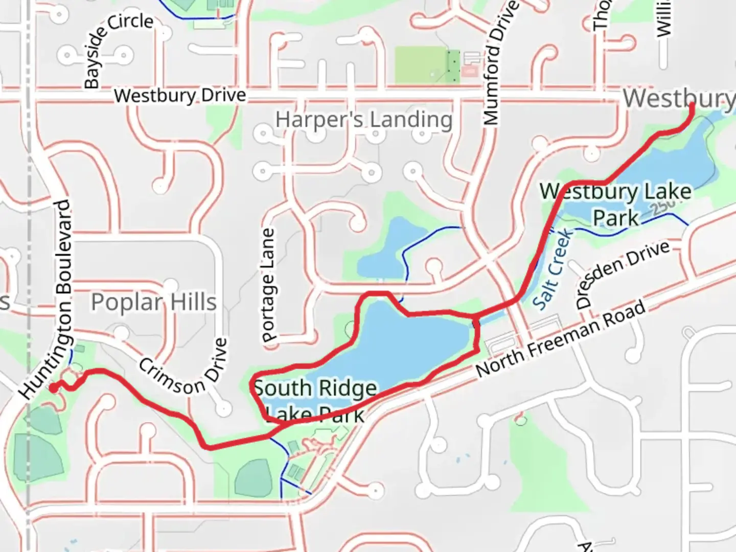 South Ridge Lake Park and Westbury Lake Park Loop | Cook County | Illi
