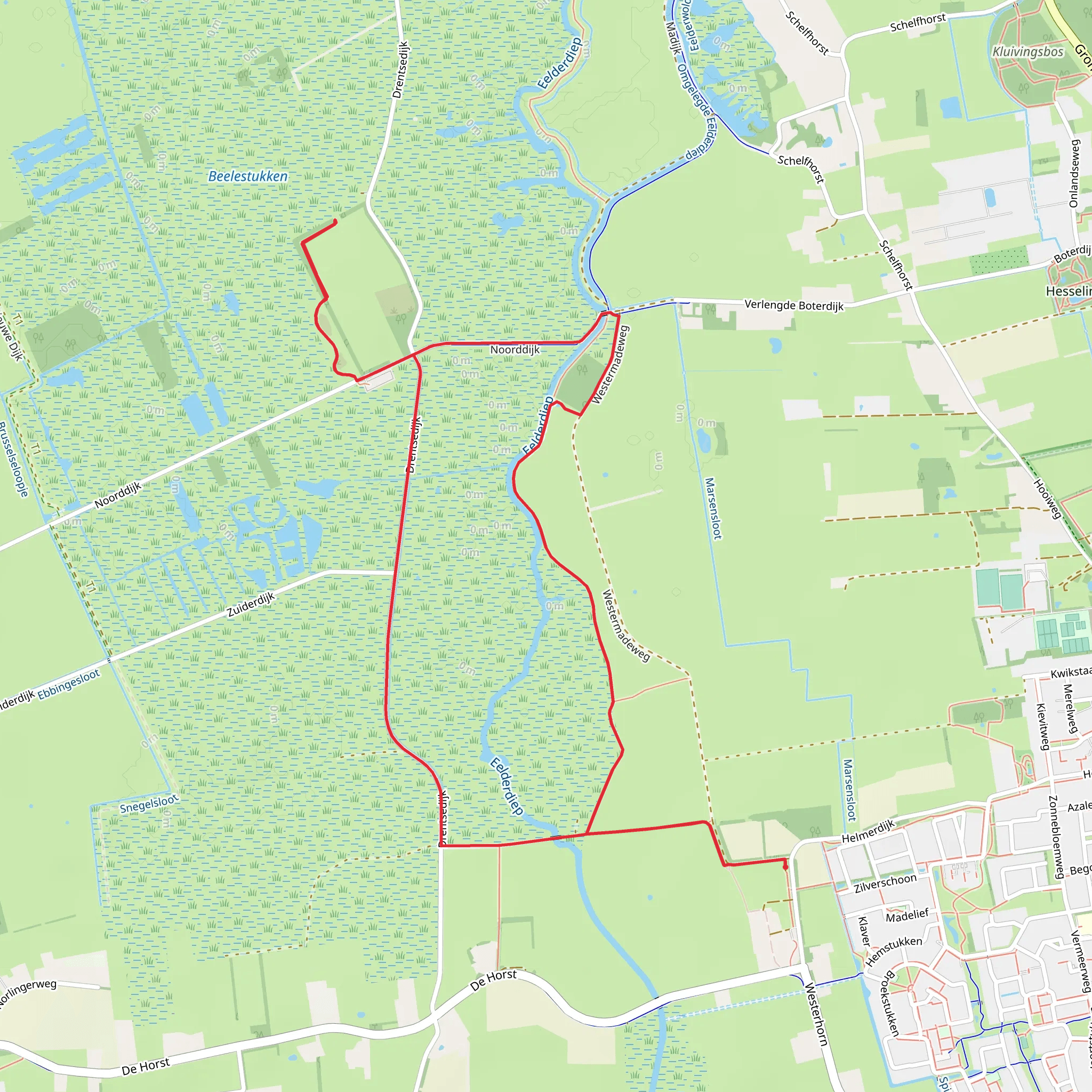 De Eekhof and Het Beeld Loop mobile static map
