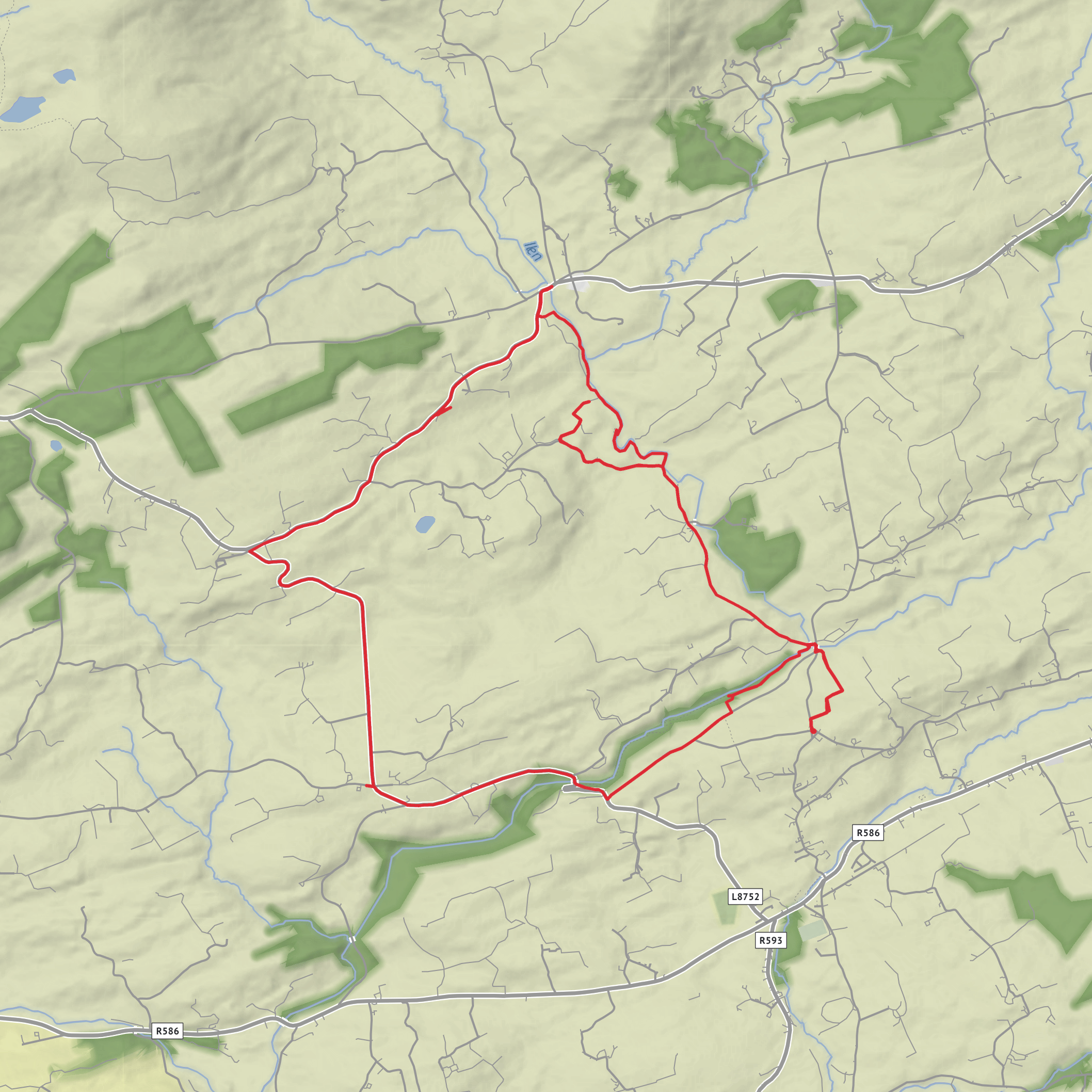 Drimoleague Heritage Trail and River Ilen Loop mobile static map