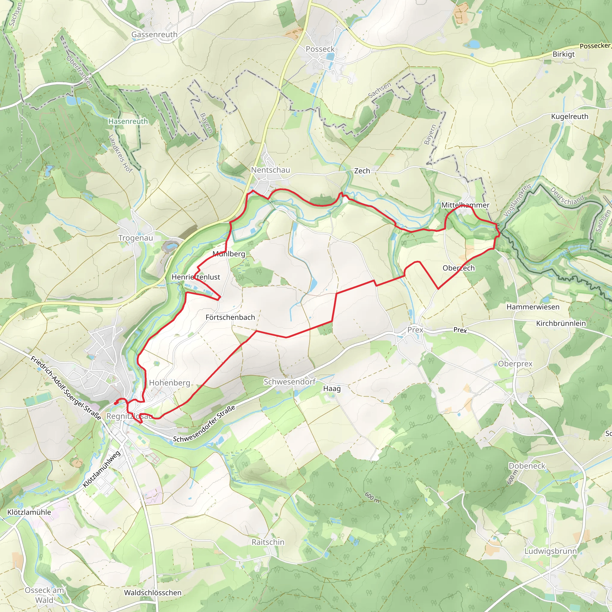 Dreiländereckweg Loop | Hof | Germany