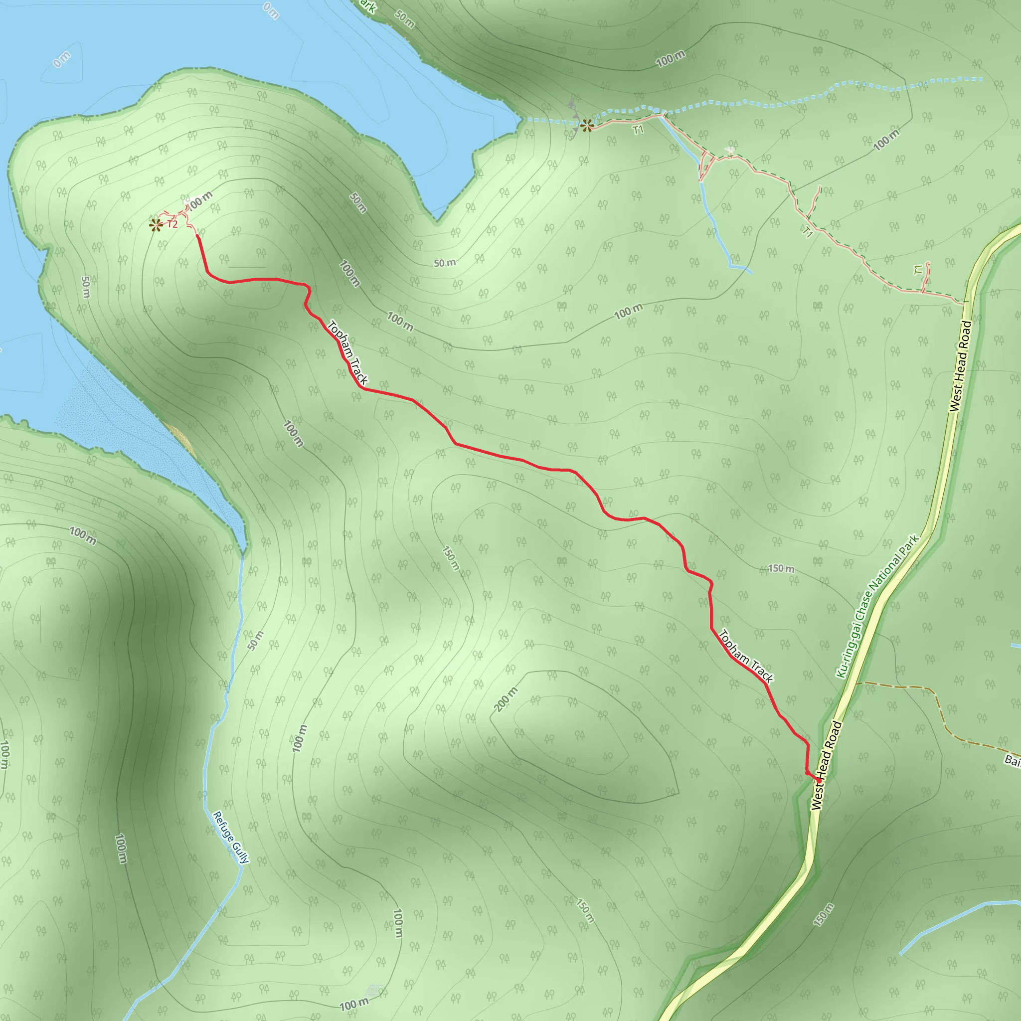 Topham Track mobile static map