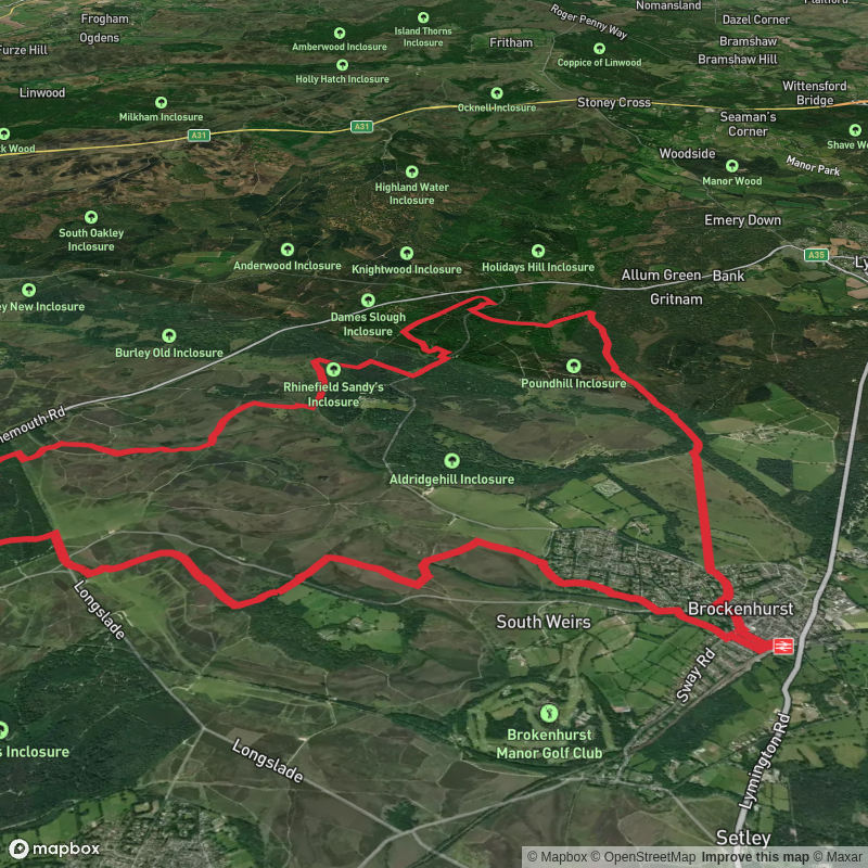 Brockenhurst Loop via Brock Hill, Wilverley Inclosure and Black Knowl