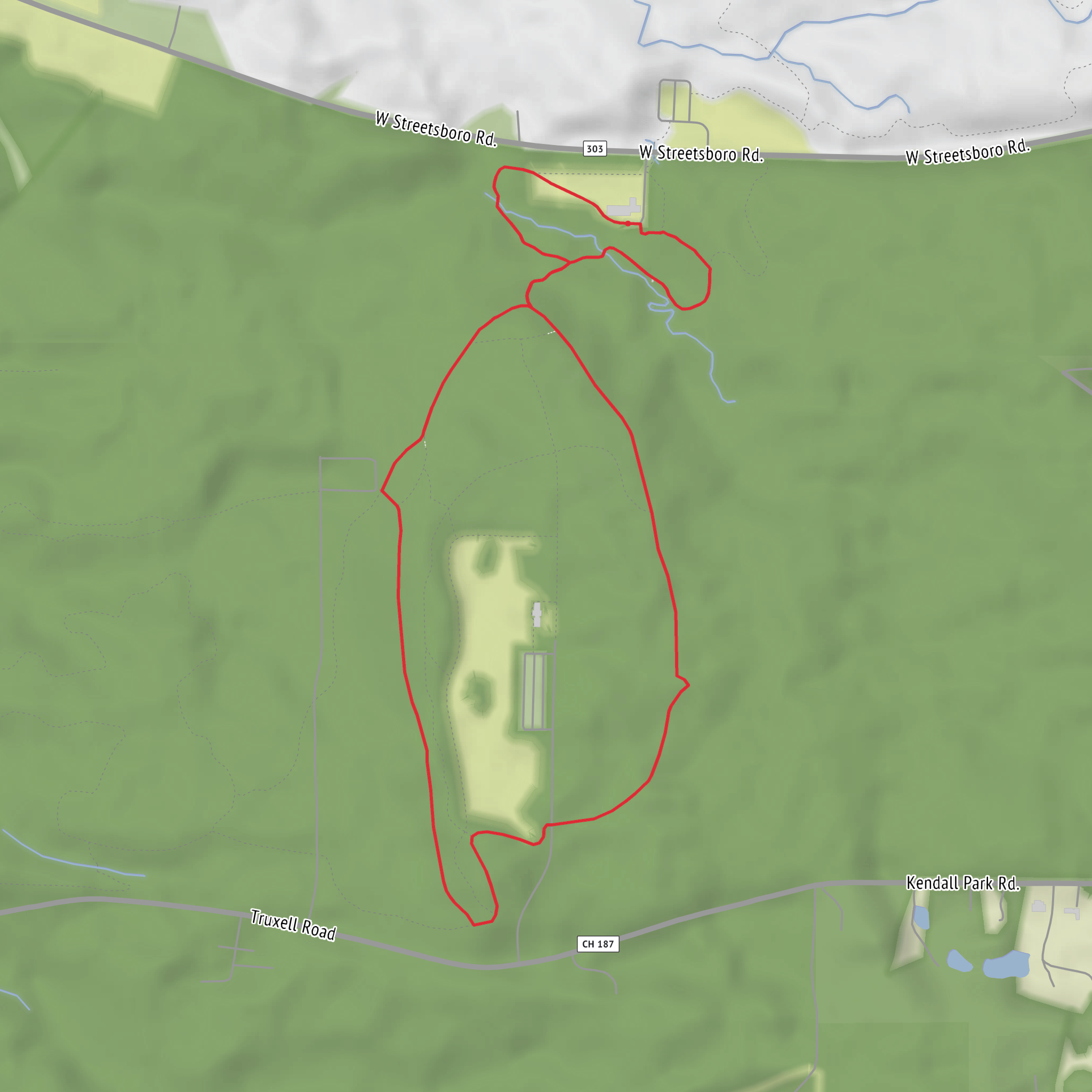 Ice Box Cave and Virginia Kendall Park via Ledges Trail and Haskell Run Trail mobile static map