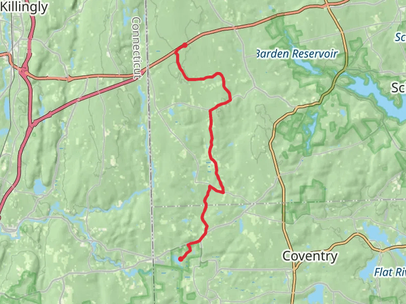 North South Trail from Carbuncle Pond