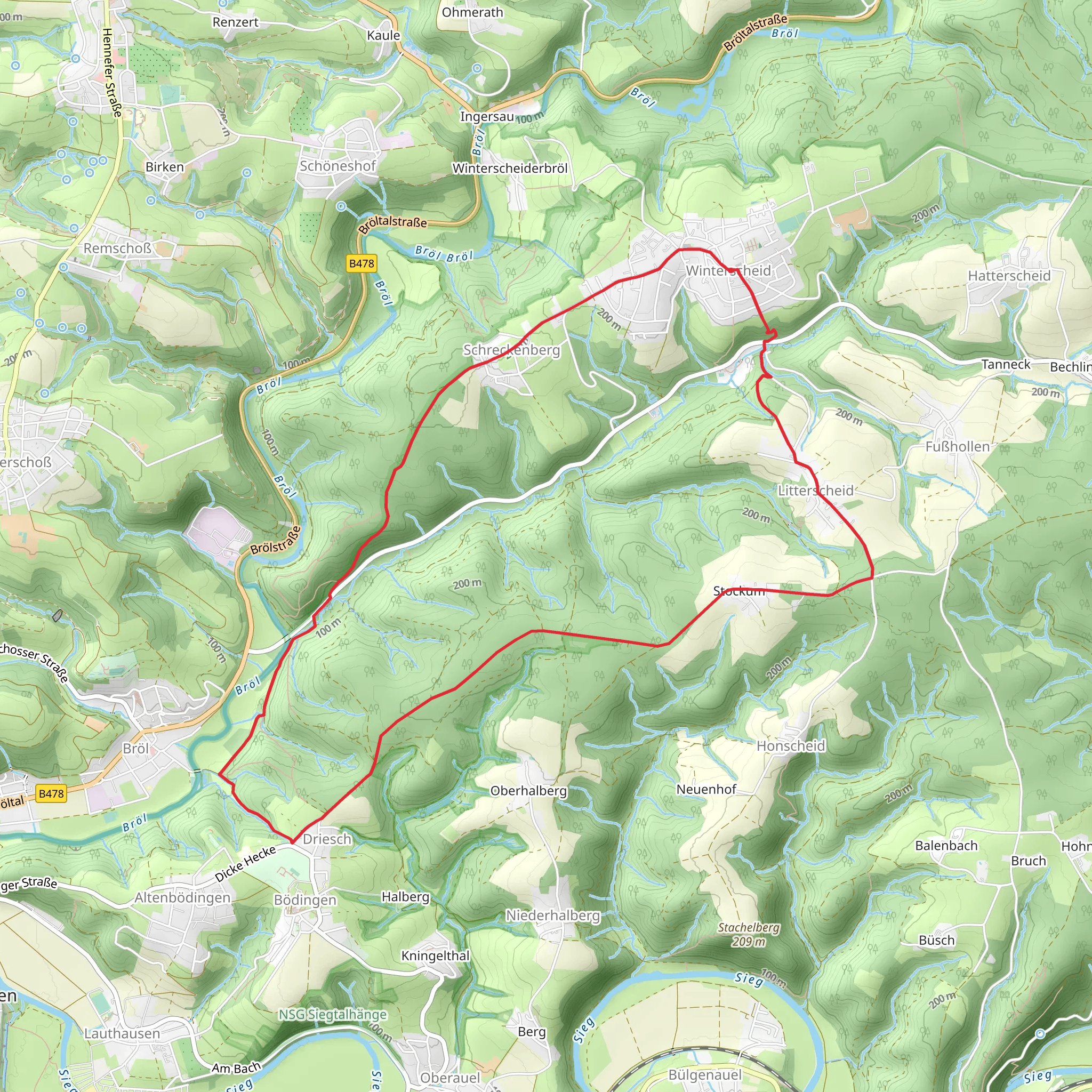 Winterscheidermuehle Rundweg mobile static map
