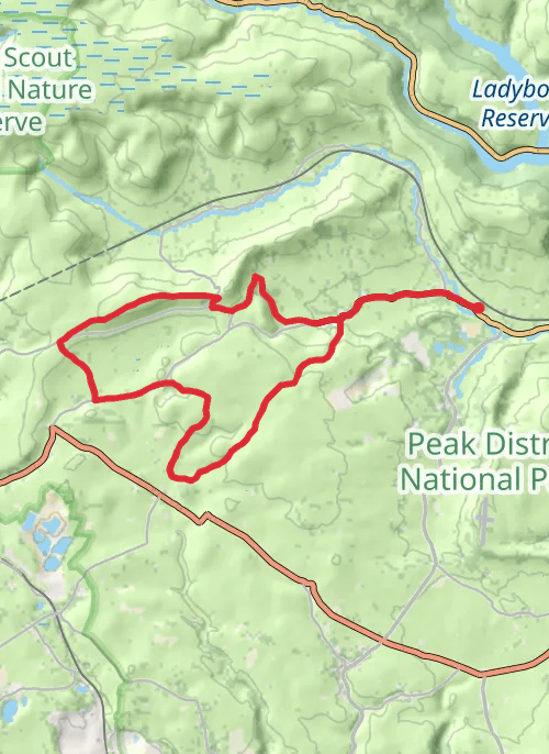 High Peak Mountain Biking mobile static map