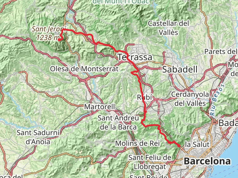 GR 96 - Camí Romeu to Montserrat