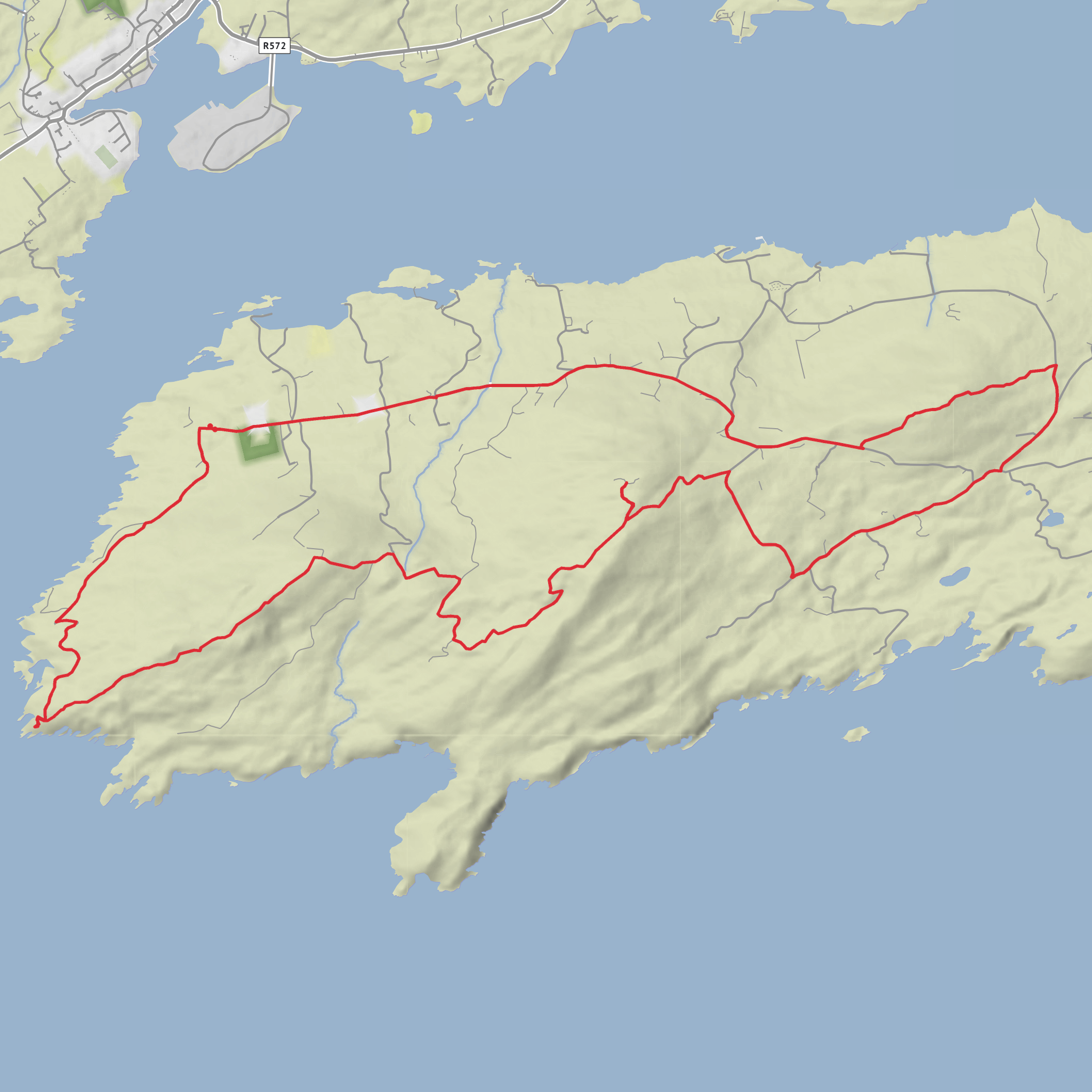 Bere Island Loop mobile static map